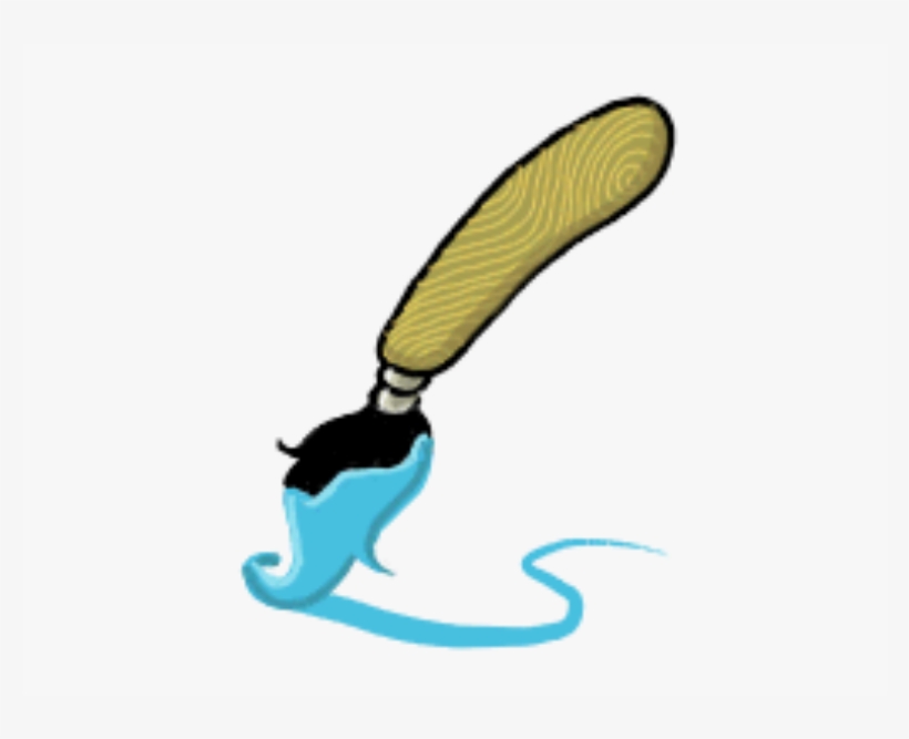 Paint Brush Clip Art Png - Paintbrush, transparent png download