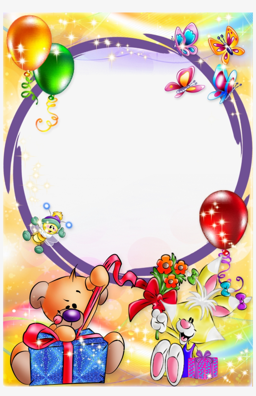 Marcos Para Photoshop Y Algo Mas - Kids Birthday Photo Frame, transparent png download