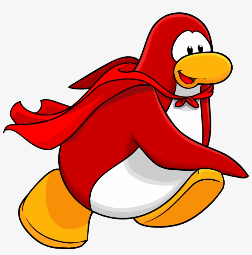Download Red Penguin Wearing The Red Cape Club Penguin Red Cape