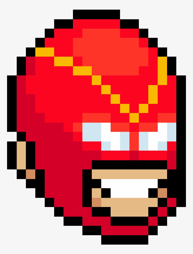 R Superhero Mask - Easy Pixel Art People, transparent png download