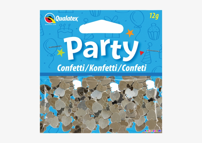 Silver Heart Confetti Silver Hearts Confetti PNG Image Transparent