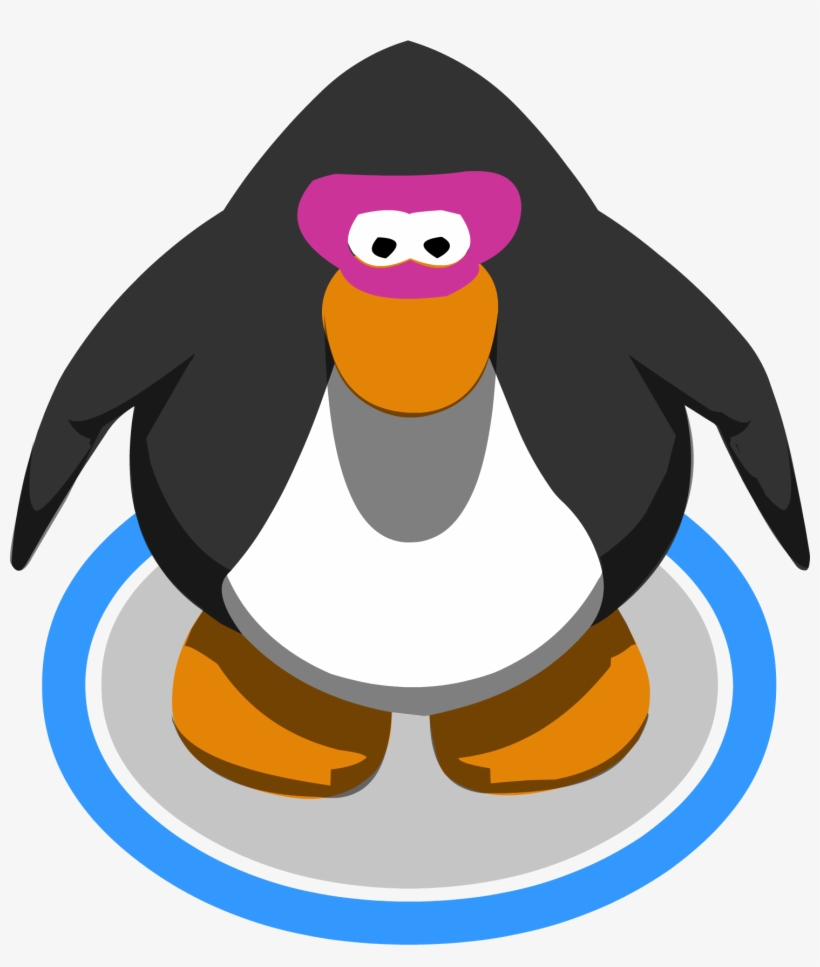 Pink Superhero Mask In-game - Penguin With A Tie, transparent png download