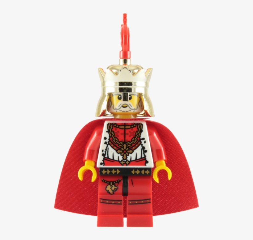 Lego Lion King With Gold Crown And Red Cape Minifigure - Lego Castle Minifig Kingdoms Lion King, transparent png download