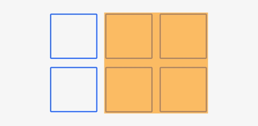 A Rectangular Space Surrounded By Four Grid Lines - Beige, transparent png download