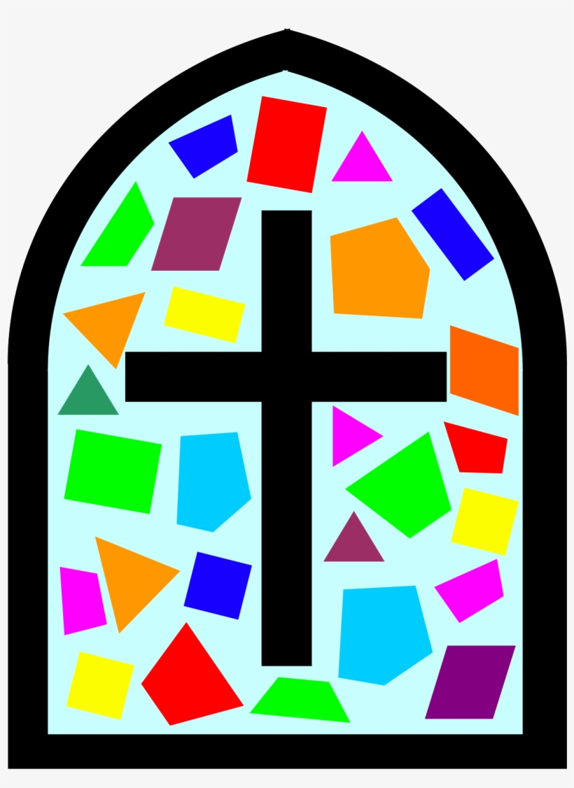 Window Clipart Fancy Window - Clip Art Stained Glass Church, transparent png download