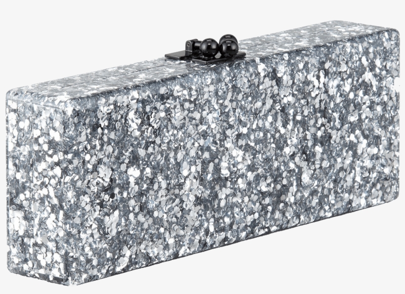 Edie Parker Flavia Confetti Acrylic Clutch Bag, Silver - Edie Parker, Llc, transparent png download