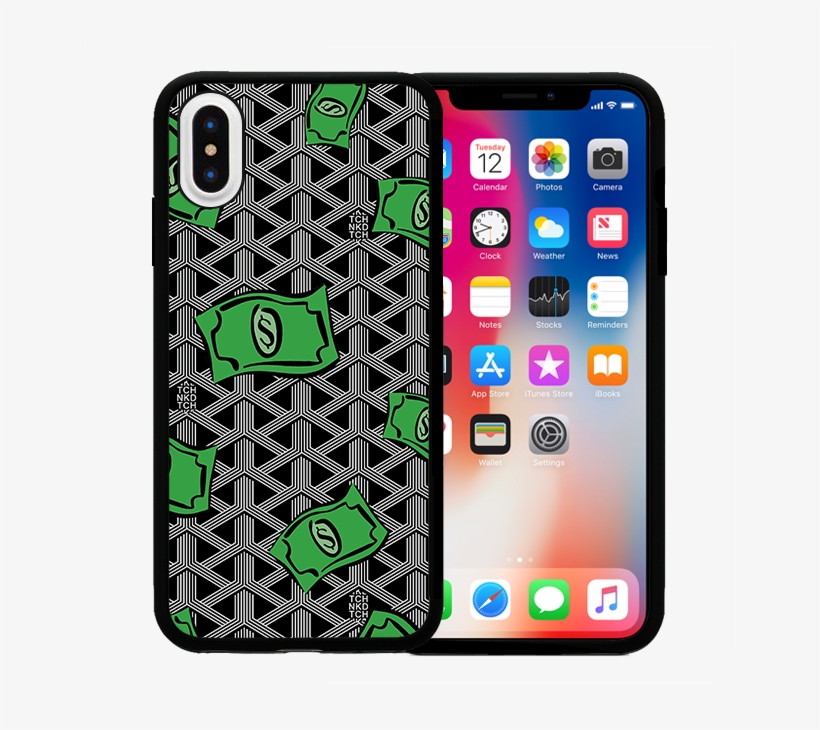 Cash Flow - Tech21 Evo Check Cover For Iphone X - White/clear, transparent png download