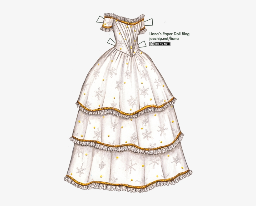 Click For Larger Version - White Gown For Christmas, transparent png download