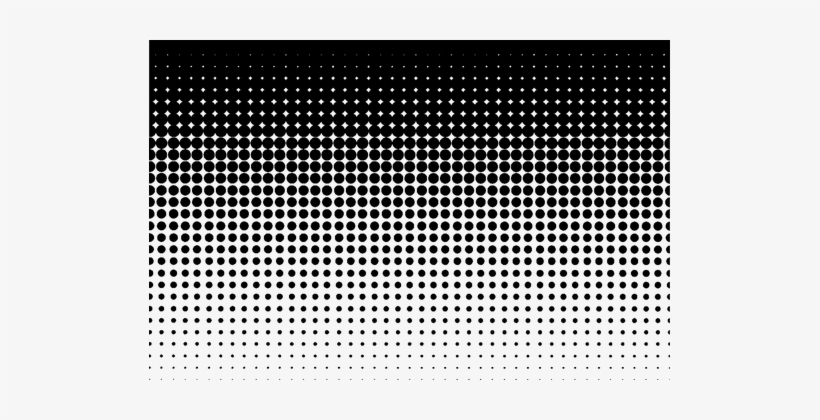 Halftone Gradient Retro Texture Pattern Do - Black And White Background Vector, transparent png download