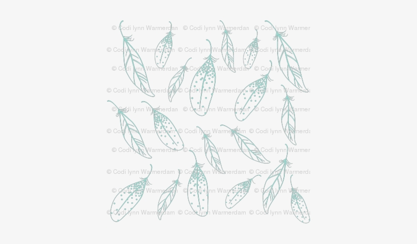 Falling Feathers - Spoonflower, Inc., transparent png download