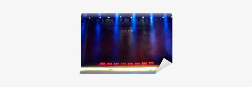 Illuminated Empty Concert Stage With Smoke Wall Mural - Concert, transparent png download