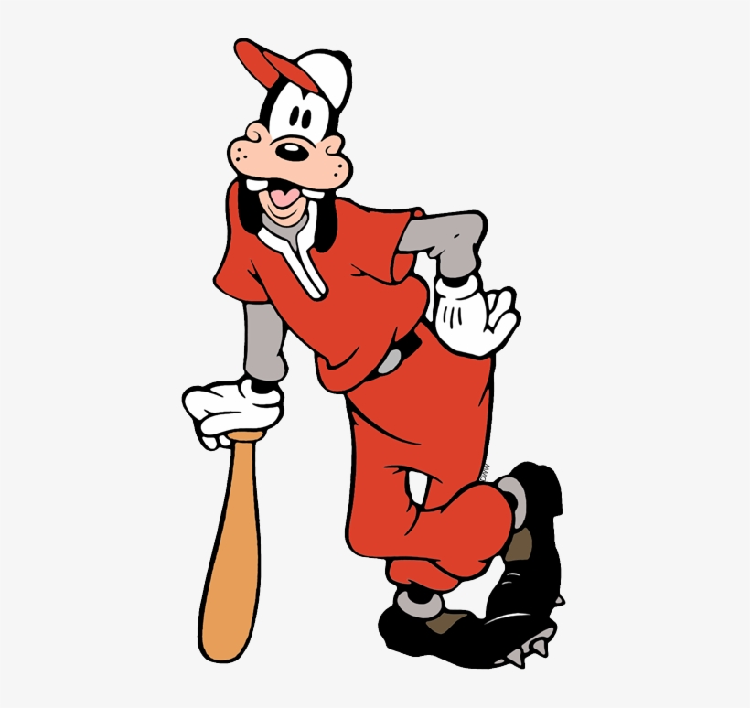 Download Leaning On Baseball Bat Mickey Mouse Mickey Mouse Goofy