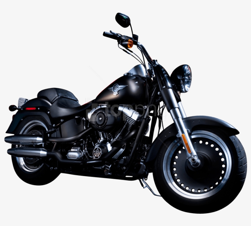 Download Black Color Harley Davidson Motorcycle Bike - Fat Boy Special 2012, transparent png download