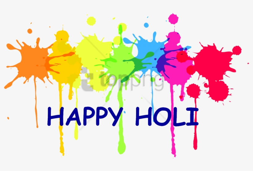 Free Png Holi Color Happy Png Images Transparent - Paint Splatter Clipart, transparent png download