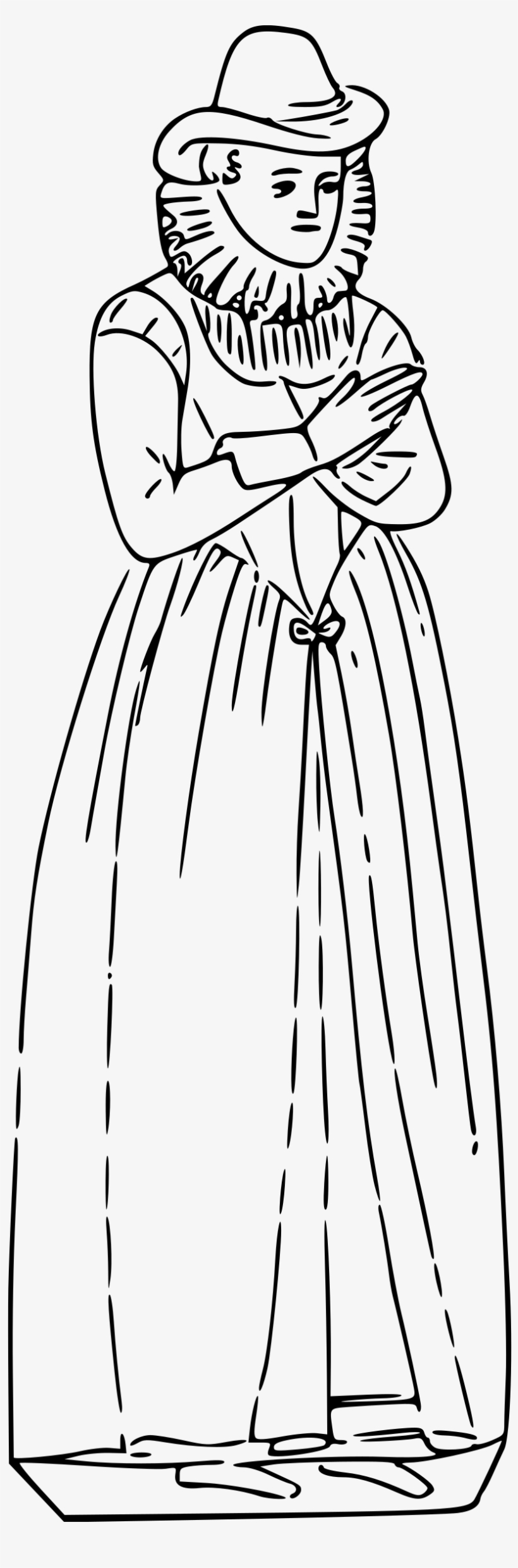 This Free Icons Png Design Of Vintage Fashion 2 - Line Art, transparent png download