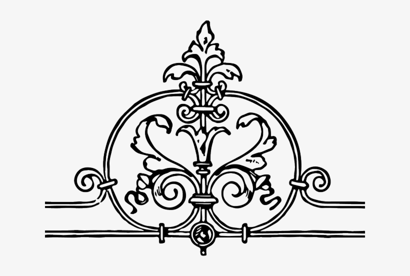 Victorian Clipart Scrollwork - Raud Iron Clipart, transparent png download