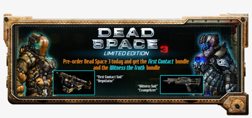 Dead Space 3 Release Date And Pre-order Info - Dead Space 3 Pre Order, transparent png download