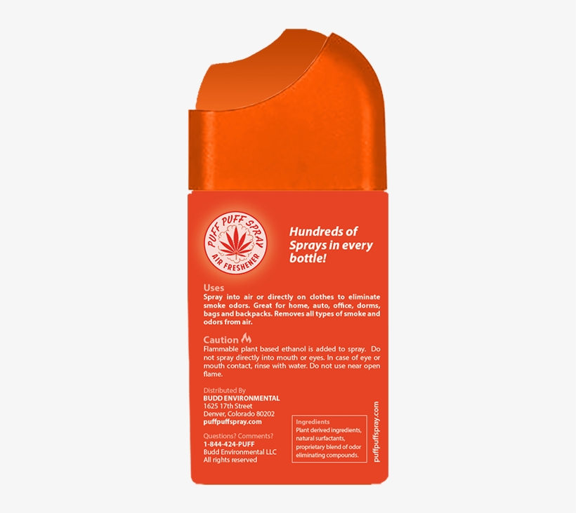 Orange Krush Smoke Odor Eliminator - Label, transparent png download