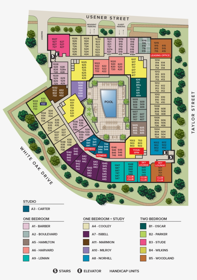 Floor Plans - Apartment Site Plans Texas, transparent png download