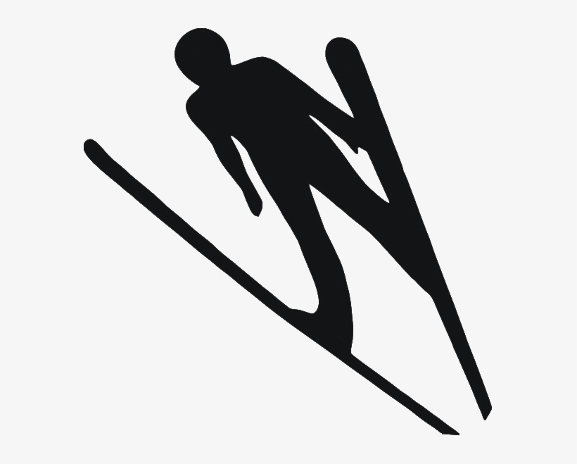 Image Black And White Club R Ckershausen E - Ski Jumping Clipart, transparent png download