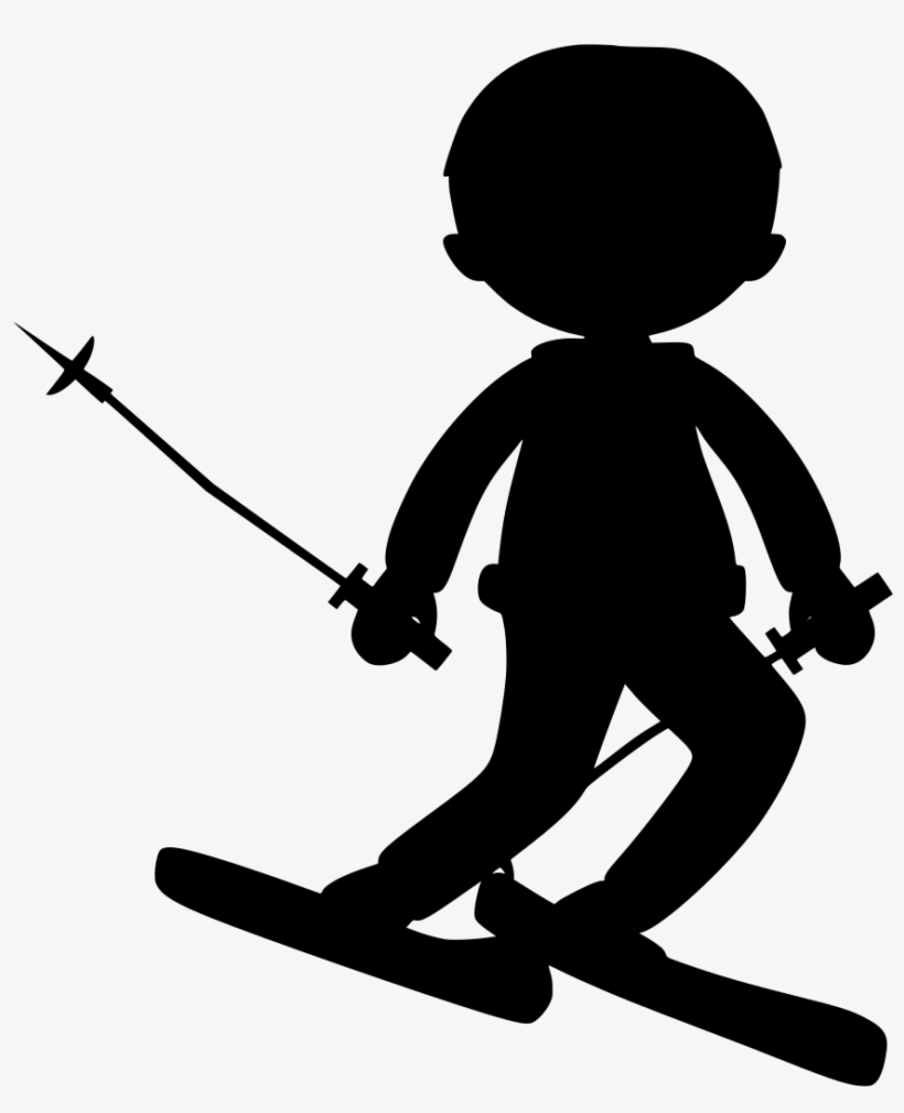 Download Png - Transparent Cartoon Skiers, transparent png download