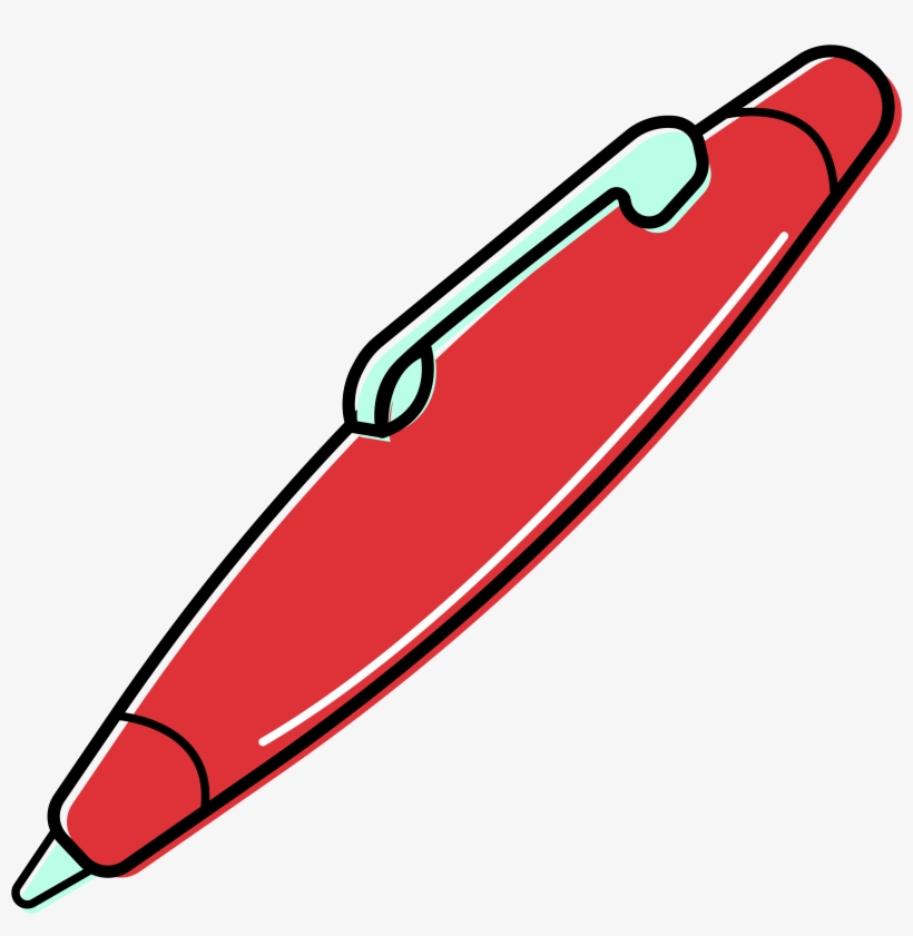 Pen Stationery Illustration Elements Hand Drawn Style, transparent png download