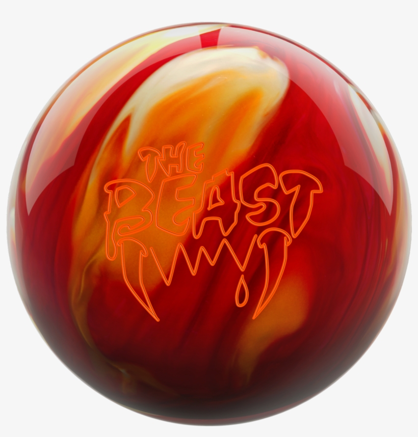 Columbia 300 Beast Cherry/gold/white Bowling Ball, transparent png download