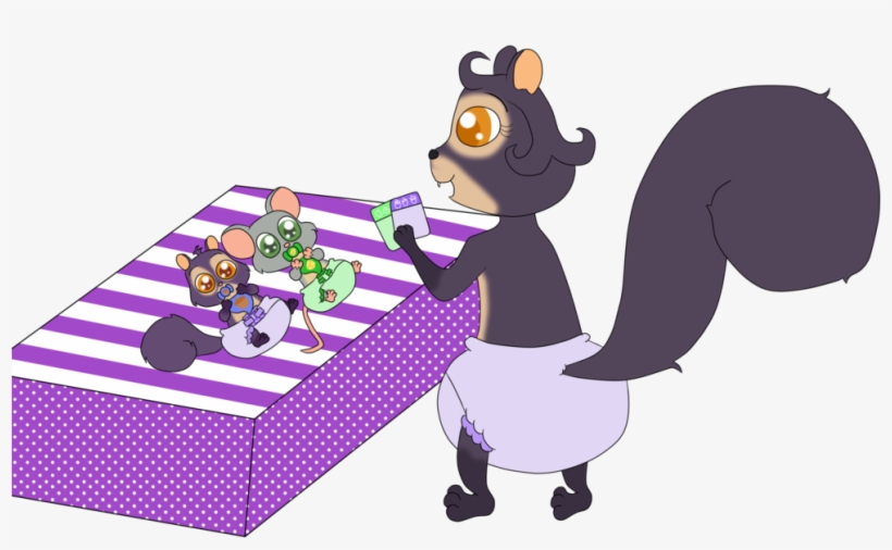 Baby Surly And Buddy's Diaper Change By Bokeol - Cartoon, transparent png download