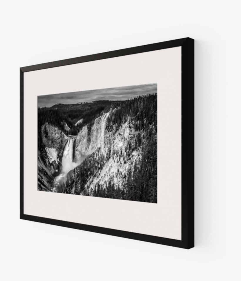 Photo Upper Fall Yellowstone - Picture Frame, transparent png download