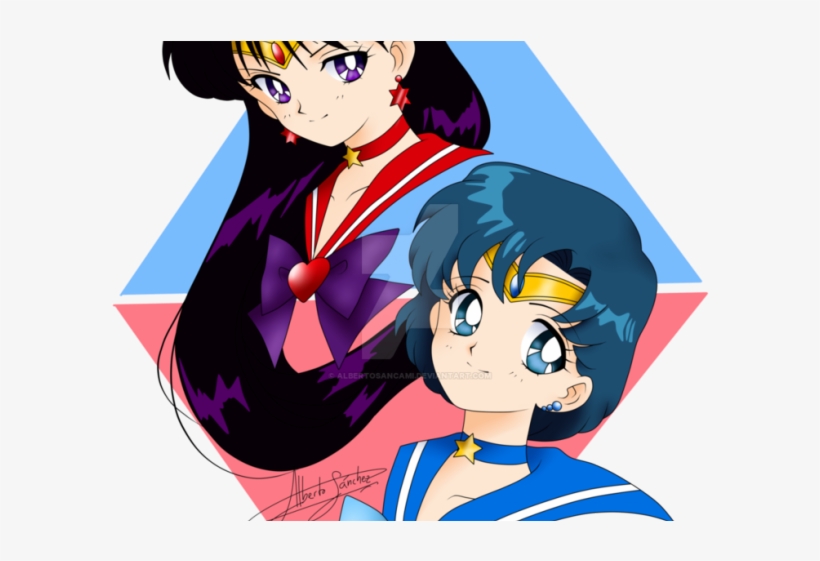 Mars Clipart Mercury Planet - Sailor Mercury And Sailor Mars, transparent png download