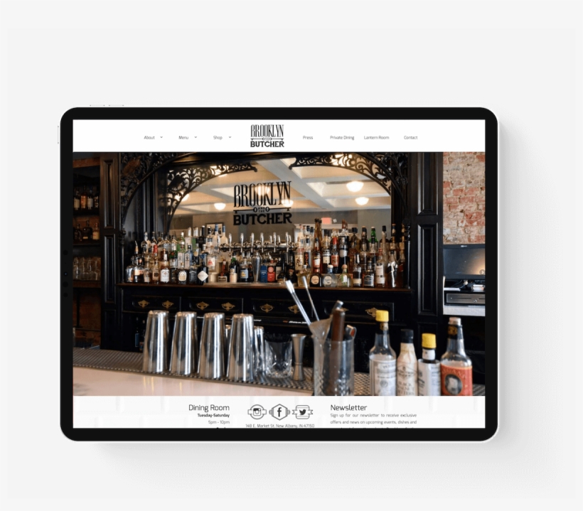 Brooklyn And The Butcher Ipad Mockup - Champagne, transparent png download