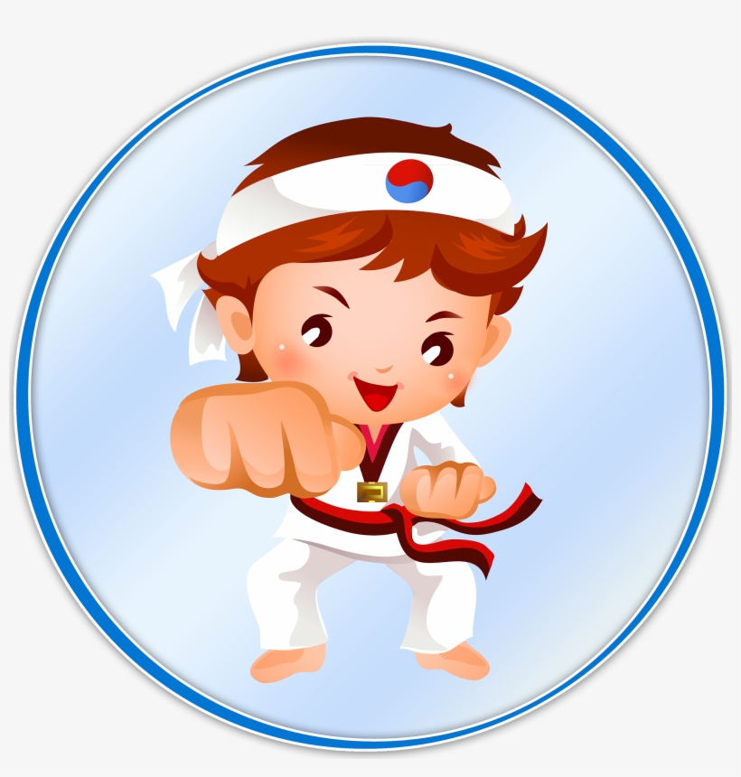 Taekwondo Drawing Boy - Taekwondo Design For Photoshop Png, transparent png download