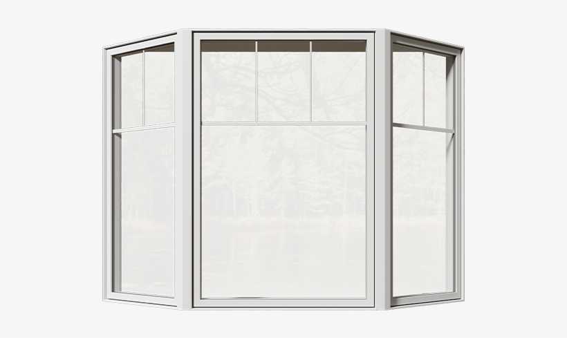 A Closed Bay Window From The Front - Shower Door, transparent png download
