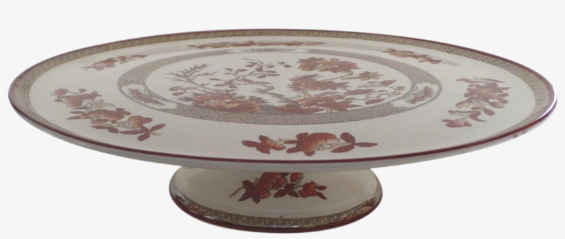 Vintage Spode India Indian Tree Rust Large Cake Plate - Coffee Table, transparent png download