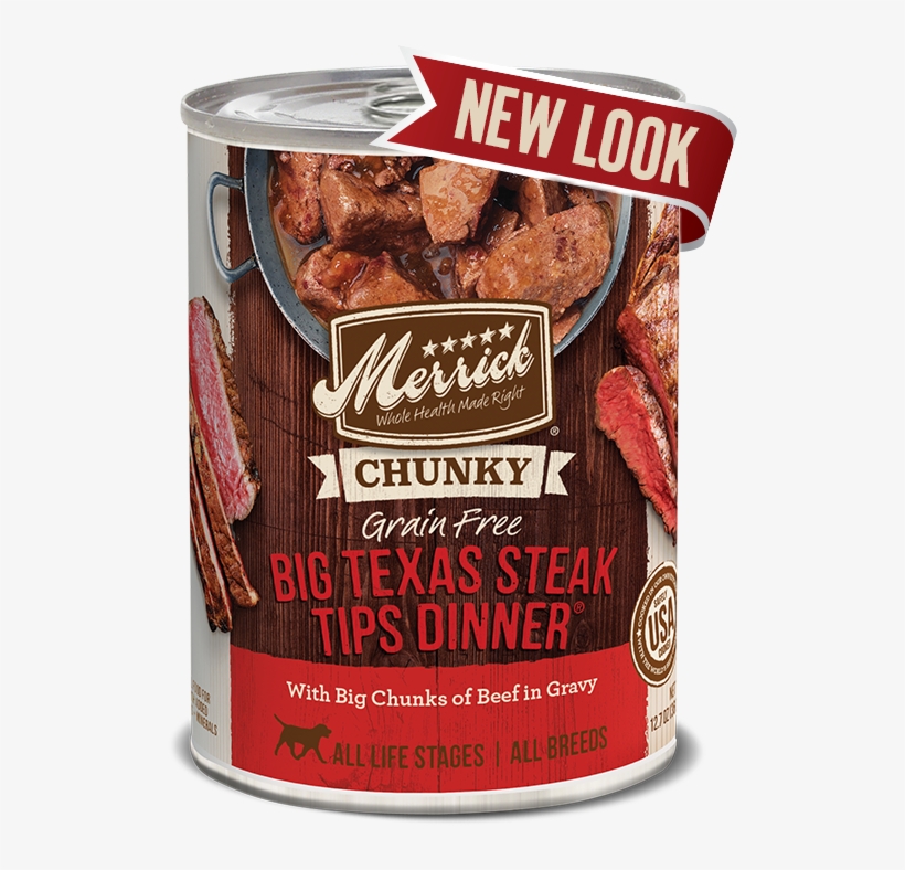 Steak Tip Dinner Png - Merrick Big Texas Steak Tips, transparent png download