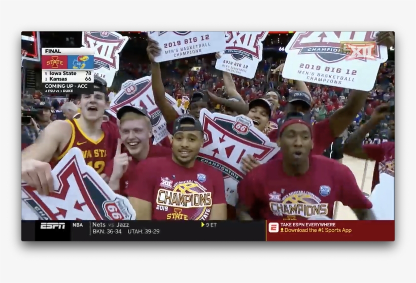 Iowa State Vs Kansas Men's Basketball Highlights Play - Fan, transparent png download