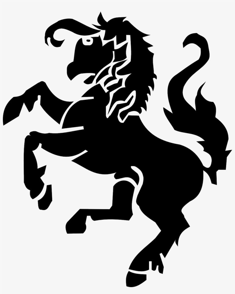 Silhouette Farm Horse Jumping Png Image - Logo Kuda Png, transparent png download