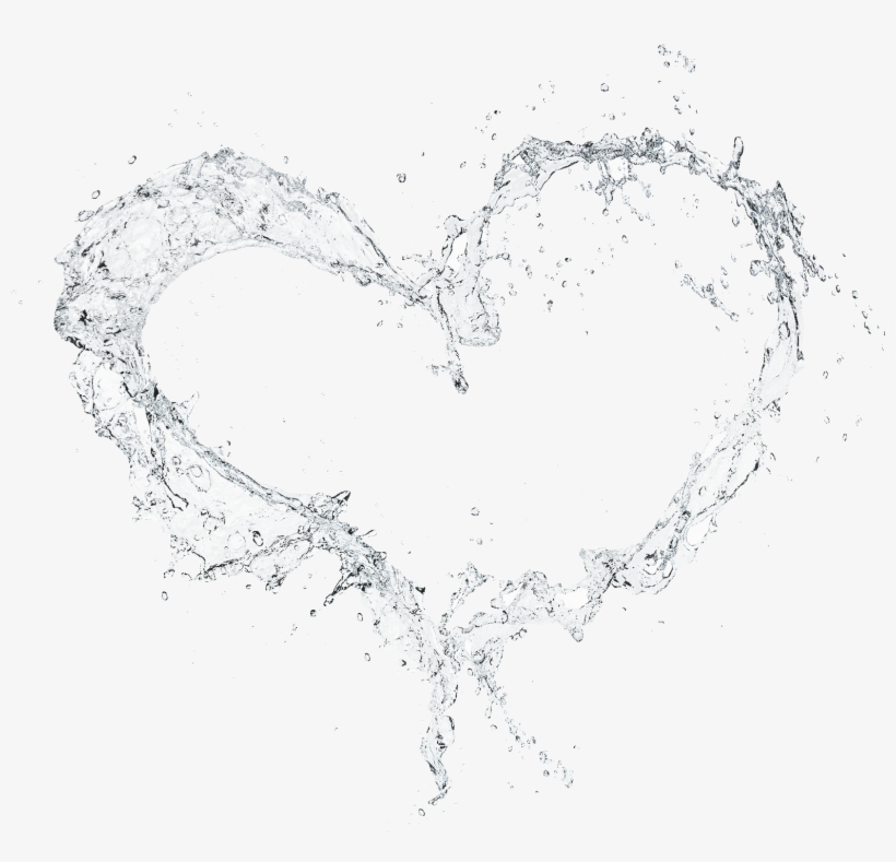 Water Splash Heart Hearts Effects Effect Frame Heart Png Image Transparent Png Free Download On Seekpng