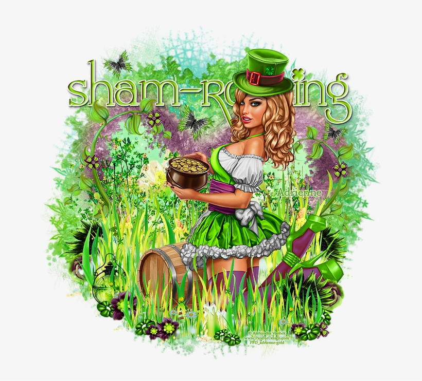 Pot Of Gold/angry Leprechaun - Illustration, transparent png download
