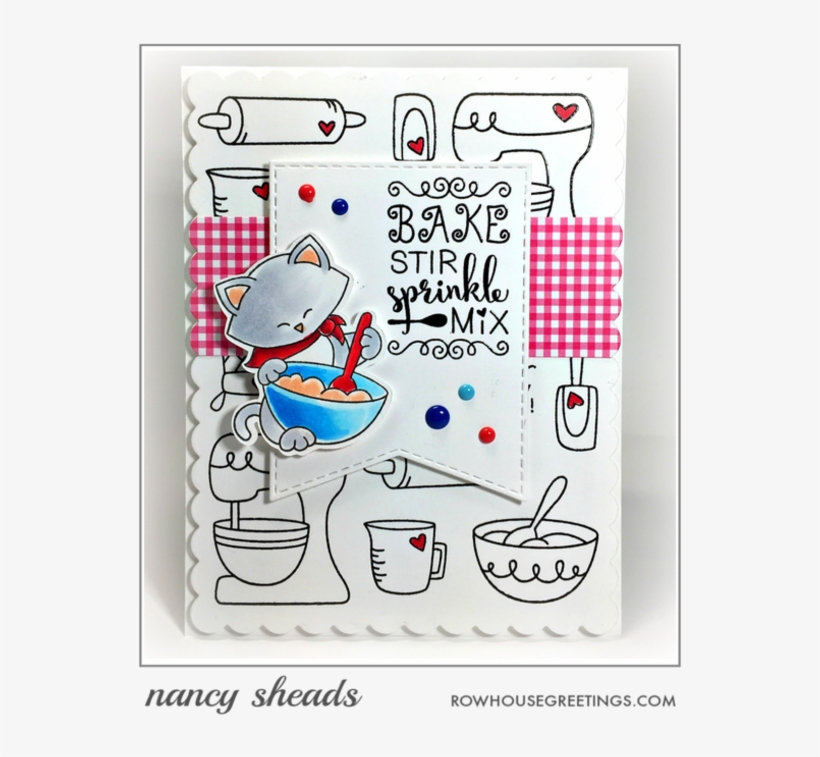 Bake, Stir, Sprinkle, Mix By Nancy Features Made From - Cartoon, transparent png download