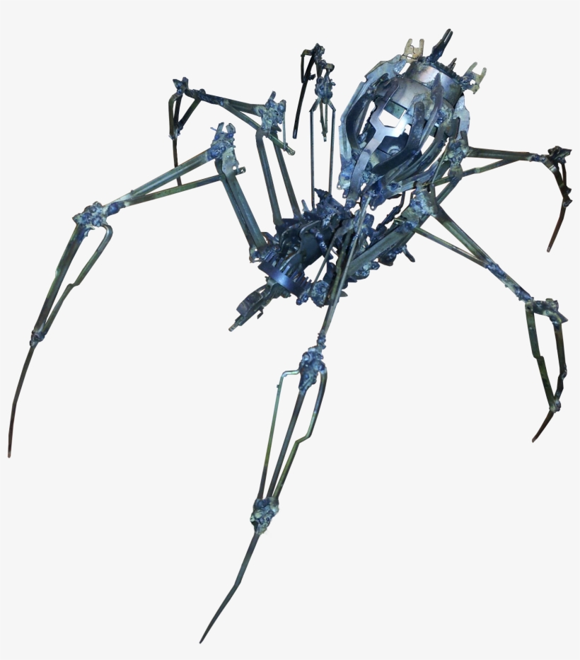 Metal Robot Spider [1808 X 1844] - Araneus Cavaticus, transparent png download
