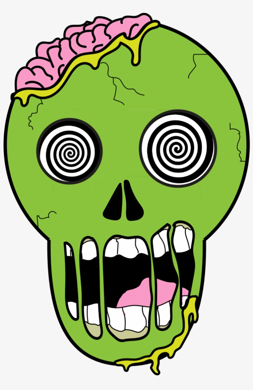 Screen Zombie - Skull, transparent png download