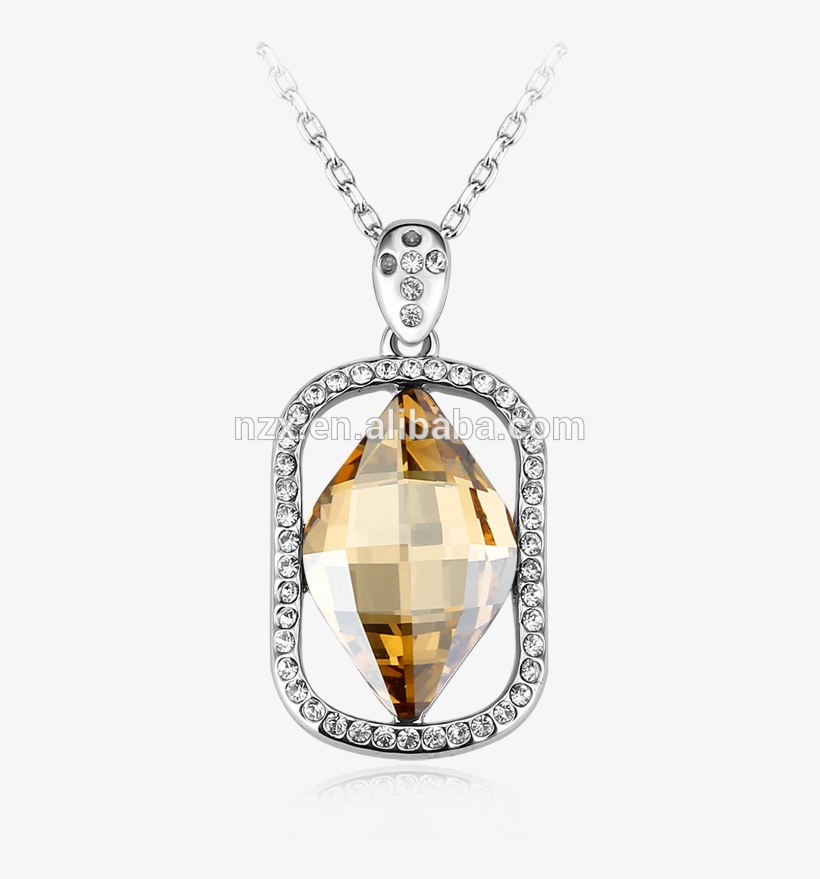 Ouxi Jóia Do Dia Dos Namorados Losango De Cristal Em - Locket, transparent png download