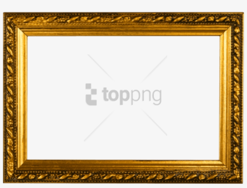Gold Picture Frame Png, transparent png download