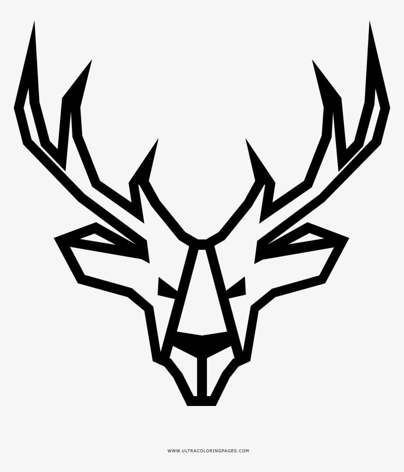 Deer Coloring Page - Emblem, transparent png download