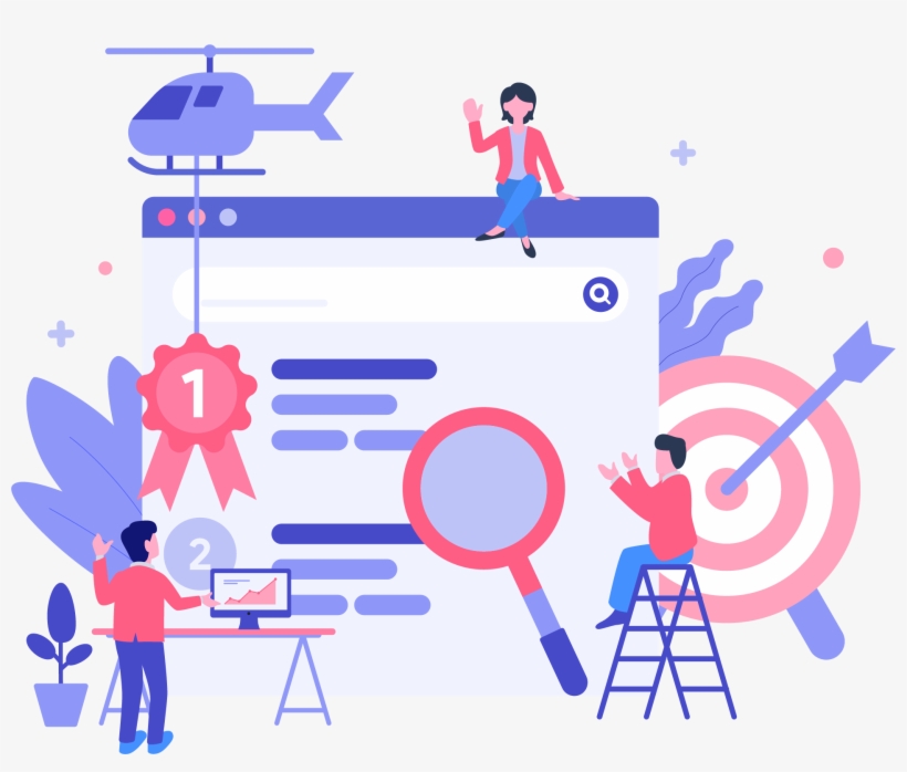 Seo Services Landing Page, transparent png download