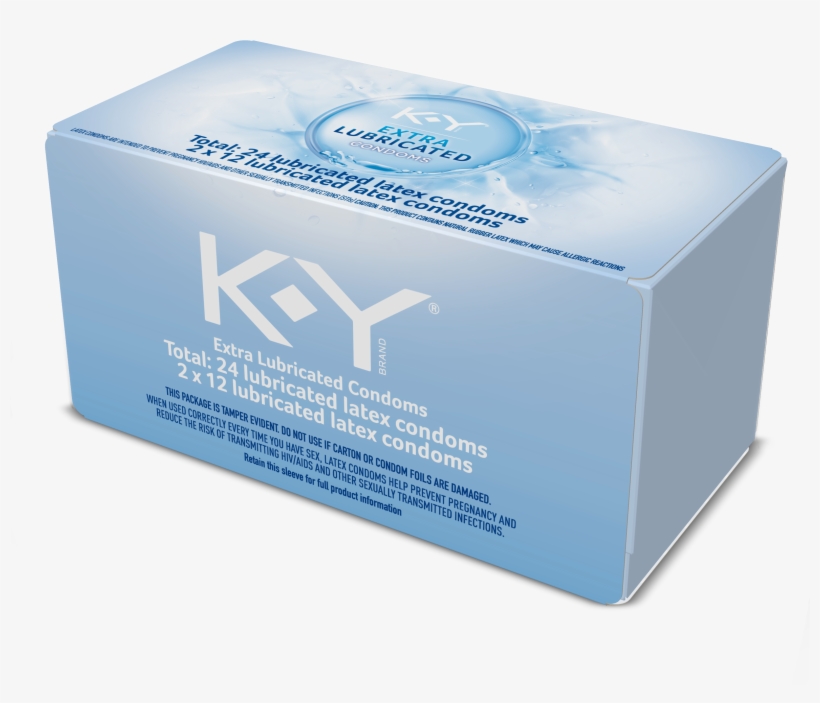 K-y Condoms Extra Lubricated Latex Condoms, Ultra Thin - Box, transparent png download