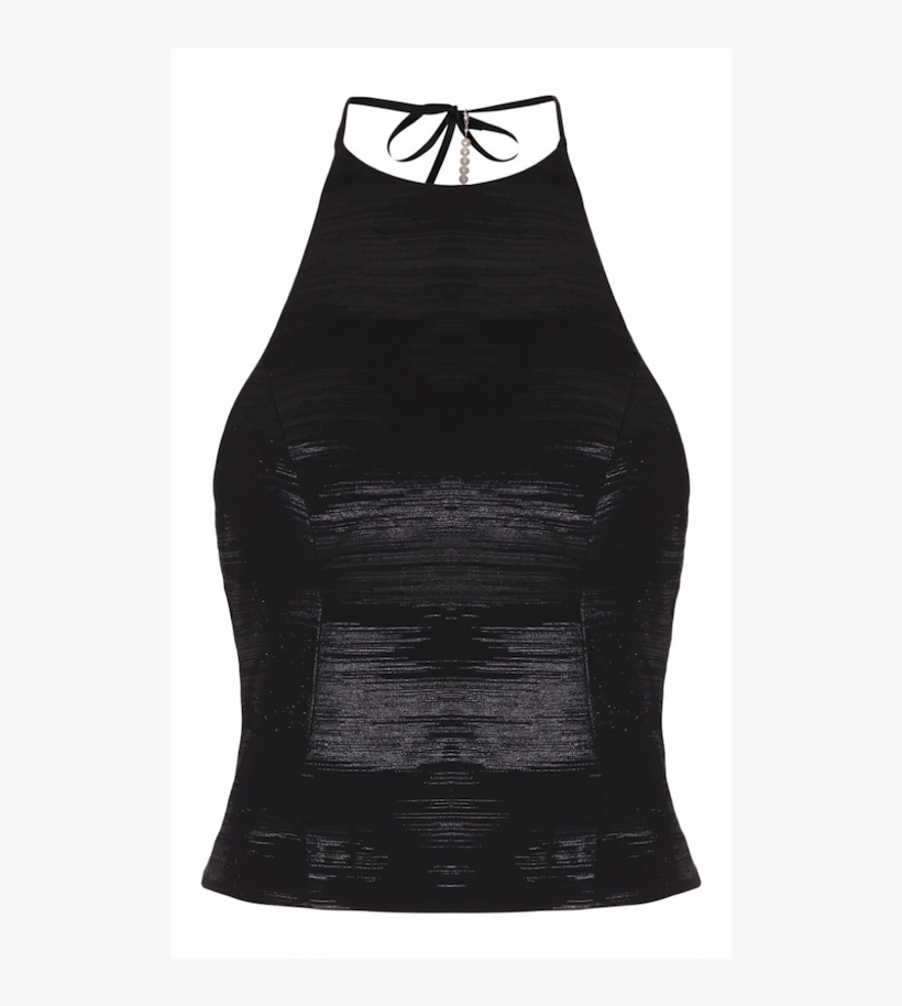 Jackie Top Black With Pearls - Little Black Dress, transparent png download