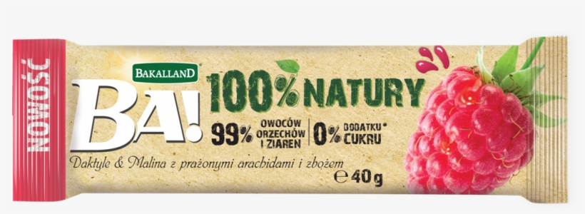 Baton Owocowy Daktyl, Malina - Bakalland, transparent png download