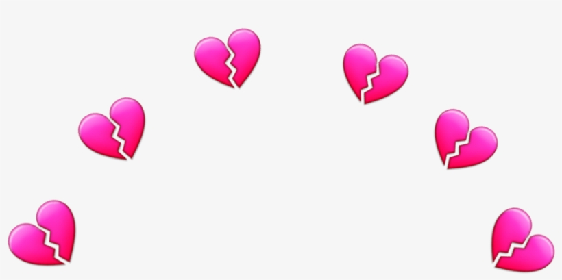 #heartcrown #hearts #crown #crownheart #brokenheart - Heart, transparent png download
